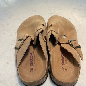 GENUINE SUEDE CLOG BIRK BOSTON LOOKALIKE VERY COMFY NEVER WORN 41/10
